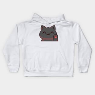 Waving kitty Kids Hoodie